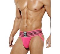 Casey Kevin Mens Jockstrap Sexy Underwear Breathable Athletic Supporter for Male Jock Strap,A7-ck2213-pink,XXL