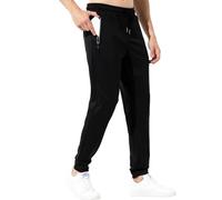 Casey Kevin Men's Joggers Sweatpants Sports Trousers Gym Causal Running with Pockets Black X-Large