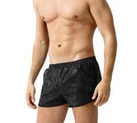 Casey Kevin Men's Metallic Shiny Boxer Sexy Pants,Black-AK3111,M