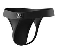 Casey Kevin Men's Sexy Thongs G-String Underwear Pouch Seamless Low Rise Athletic Supporter Thong Underpants,Black,XL