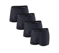 Casey Kevin Mens Sexy Underwear Boxer Briefs for Men Ice Silk Boxer Shorts 4 Pack with Pouch Silky Trunk-XL