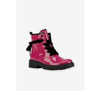 CASEY lace-up ankle boots for girls GEOX fuchsia