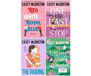 Casey McQuiston Collection 4 Books Set (Red White & Royal Blue, One Last Stop, The Pairing & I Kissed Shara Wheeler)