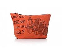 Casey Rogers Large Men's Orange Wash Bag - The Good The Bait and the Ugly Fish Design