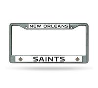 Caseys Distributing 9474609950 New Orleans Saints Chrome License Plate Frame