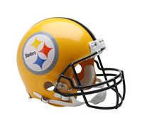 Caseys Distributing 9585559047 Pittsburgh Steelers 75th Anniversary Throwback Replica Mini Helmet with Z2B Face Mask