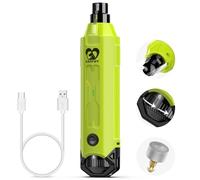 Casfuy 6-Speed Dog Nail Grinder - Newest Enhanced Pet Nail Grinder Super Quiet Rechargeable Electric Dog Nail Trimmer Painless Paws Grooming & Smoothing Tool for Large Medium Small Dogs