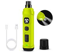Casfuy Dog Nail Grinder with 2 LED Light - New Version 2-Speed Powerful Electric Pet Nail Trimmer Professional Quiet Painless Paws Grooming & Smoothing for Small Medium Large Dogs and Cats