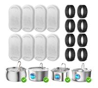 Casfuy Pet Fountain Replacement Filters for PWS-143,140,120 & 136, 8 Count