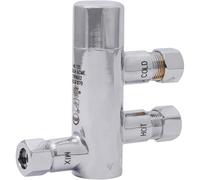 Cash Acme 25686 Thermostatic Mixing Valve, Bronze, 3/8 in