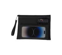 Cash Bag with Lock - Zippered Credit Cards Pouch - Portable Double Layer Large Money Bag for Beach Hotel School Hospital Bank Home Dorm Boat Camping Travel