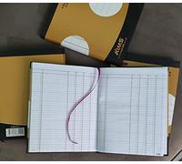 Cash Book 4 Column/Account Book 7 Column Across Accounting Ledger for Daily Records Bookkeeping, Home Office, Petty Cash Debit/Credit Use 100 Pages Hard Bounding Covering (Cashbook 4 Column)