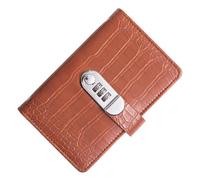 Cash Book 7x4.3Inch 100 Envelopes A6 Budget Planner | Lockable Savings Book for Students Kids Adults Handbag Desk Drawer Office School Travel Brown