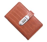 Cash Book 7x4.3Inch 100 Envelopes A6 Budget Planner | Lockable Savings Notebook for Office, Home, School, Travel, Business Trip, Students, Kids, Adults Brown