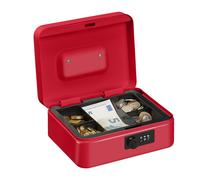 Cash box Lockable Money Tin Coin Organiser Tray Compact Durable Cash Storage Box