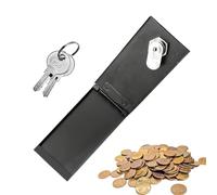 Cash Box- Pocket Sized Secure Money Organizer | Metal Key Lockbox For Office Travel | Cash Box With Lock, Pocket Sized Secure Money Boxes For Business Trip Travel Office Home Drawers