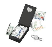 Cash Box with Key - Portable Safe Box, Small Metal Coin Box, Secure Container for Protecting Banknotes, Coins and Valuables | Convenient Office Storage