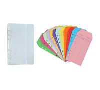 Cash Budget Binder - 12 Pocket Savings Organizer Folder, Multi Color Envelope Ledger Book, Secure Ring Bound Money Management Case | Personal Finance Tracking Home Office School Expense Planner