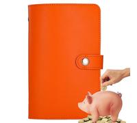 Cash Budgeting System - 100 Transparent Sleeves, Reinforced A5 Six Ring Planner, Motivational Wealth Building Tool, High Capacity Money Organizer, Durable Closure Wallet | for Home