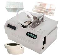 Cash Bundling Machine Fully Automatic Small Banknote Baling Machine Binding Speed 2s/Time Binding Machine for tie Bills Cards banknotes - Adjustable Strapping Tape Length and Tension