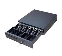 Cash Drawer， Cash Register Drawer Auto Open for POS System Removable Tray Media Slot