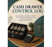 Cash Drawer Control Log: An Opening Float, Shift Handover, Till Count, Cash Drop, Refund, Void, Deposit, Variance, and Daily Close Register for Retail and Service Businesses