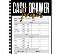 Cash Drawer Tracker: Simple Daily Record Book for Cash Management and Register Balancing: Track Cash Inflows, Outflows, and Balances - Perfect for Small Businesses, Shops, and Market Stalls