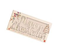 Cash Holder Fashion Wood Money Wallet Festive Clip for Holiday Parties and Gift Giving Christmas Holder