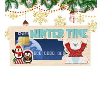 Cash Holder for Christmas | Wooden Money Holder Dollar Holder | 7 X 3.5 Inches Funny Money Cash Holder for Men, Girls, Boys