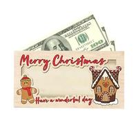 Cash Holder for Christmas,Wooden Surprise Money Holder Cash - 7 X 3.5 Inches Funny Christmas Wallet for Kid, Son, Daughter