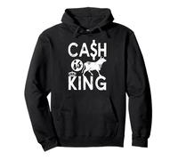 Cash Is King Bold Growth Market Investor Mindset Pullover Hoodie