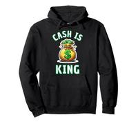 Cash Is King Dollar Money Bag Gift Pullover Hoodie