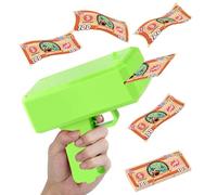 Cash Launcher - Bills Realistics Spray Toy, Film Cash | Makes It Rain Money Shooter, Handloted for Games, Parties, Props, Cosplay, Joke Show, Performance, Even