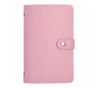 Cash Organizer Book with Clip for Streamlined Storage and Easy Management of Your Cash (Pink)