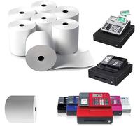 Cash Register 57MM X 57MM X 12.7MM BPA Free Thermal Rolls BPA BPS Free Credit Card Machine Rolls Thermal Till Rolls (5)