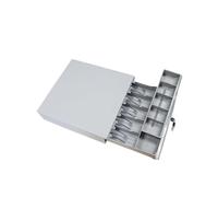 Cash Register, Cash Box Cashier Drawer Supermarket Cashier Box, With Lock Five Independent Use Cashier Cash Box for Small Business, Retail, Restaurant, Salon(Bianco)