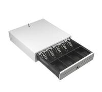 Cash Register Drawer Box with Auto Open and Key-Lock, 7 Bills and 3 Removable Coin Trays, Compatible with POS Systems and Thermal Printers, RJ11 Interface