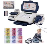 Cash Register For Kids | Complete Math Learning Educational Playset,Role Play Cash Register Toy - for Preschool Girls Boys Children Prechoolers Daughter Son