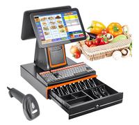 Cash Register Point of Sale System with Built-in Receipt Printer and Touch Screen - Retail Software for Efficient Transactions