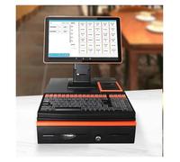 Cash Register, POS Computer Factory POS System Cash Register, Terminal Touch Desktop Restaurant Supermarket Hotel Exclusive Design POS PC for Small Business, Retail, Restaurant, Salon(Blue J1800)