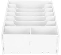 Cash Register Tray Insert, Multi-Grid Wooden Storage Basket with Compartments for Organizing Cash, Cards, Coins (9.35x7.07x2.95in)