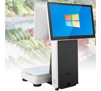 Cash Register with 58mm Printer, 15.6-inch HD Display, 8G+128G, Adjustable Screen, Multiple Ports, Electronic Price Computing Scale