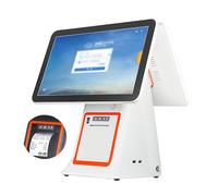 Cash Register with Thermal Printer, 15.6 Touch Screen, Dual-screen, Handheld Scanner - Smart Point of Sale Terminal