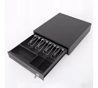 Cash Registers Heavy Duty Black POS Cash Drawer Removable Cash Tray Box Cardboard Cash Register Drawer