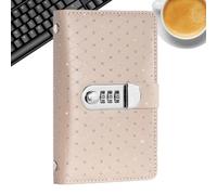 Cash Savings Book - 17.8x11cm Password Lock Budget Binder, 100 Envelope Money Challenge Organizer, PU Leather Financial Planning Journal with Expense Tracking System | Personal Finance Management