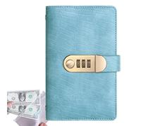 Cash Savings Notebook - Book Money Pattern, Lock, Finance Record | Personal Saving Challenge App, Home Use Office Family Study