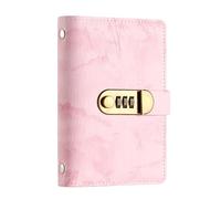 Cash Storage Folder with Lock - Budget Notebook PU Leather Money Saving Organizer | 100 Envelope Challenge System, Financial Planner for Students, Families, Couples, Travel Office