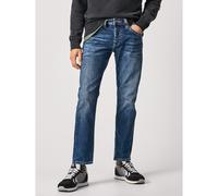 Cash Stretch Straight Jeans in Mid Rise mid blue