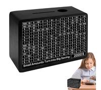 Cash Vault Wooden Savings Box - 7 Inch Wooden Savings Box Cash Vault 10K Savings Challenge Boxes | Coin Banks | Çashs Véaults for Birthdays, Holidays And The