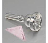 CashBeat 12C Silver Small Shank Trombone Mouthpiece, Euphonium Mouthpiece for Superior Sound, Compatible with Baritone and Tenor Trombone, Brass Instrument Accessories